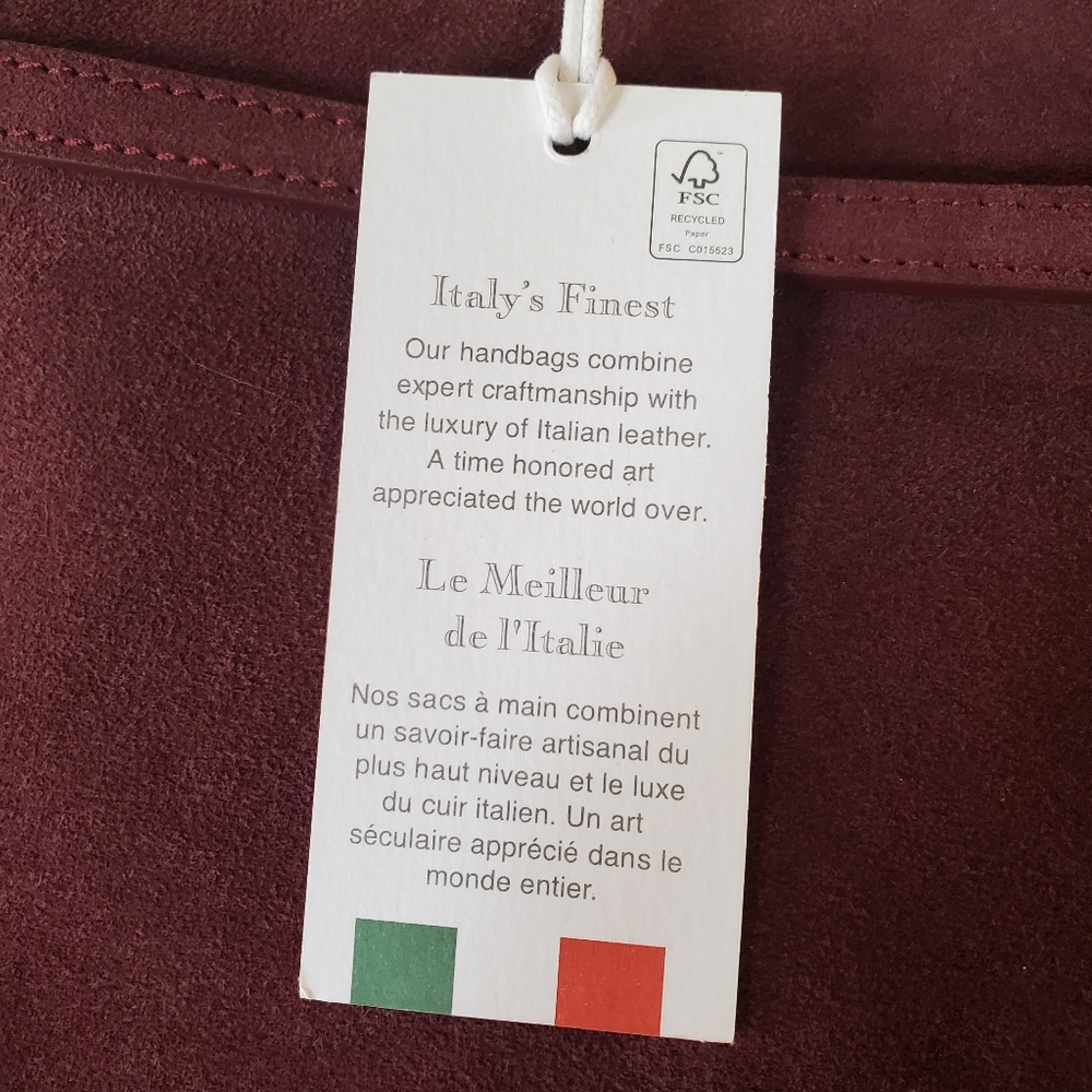 Viola Castellani Ciao! Suede Leather Bag NWT - Picture 10 of 13